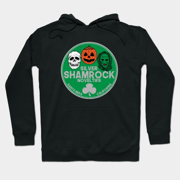 Silver Shamrock Masks Hoodie by SuperEdu